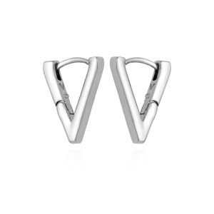 V-Hinge Huggie Earrings