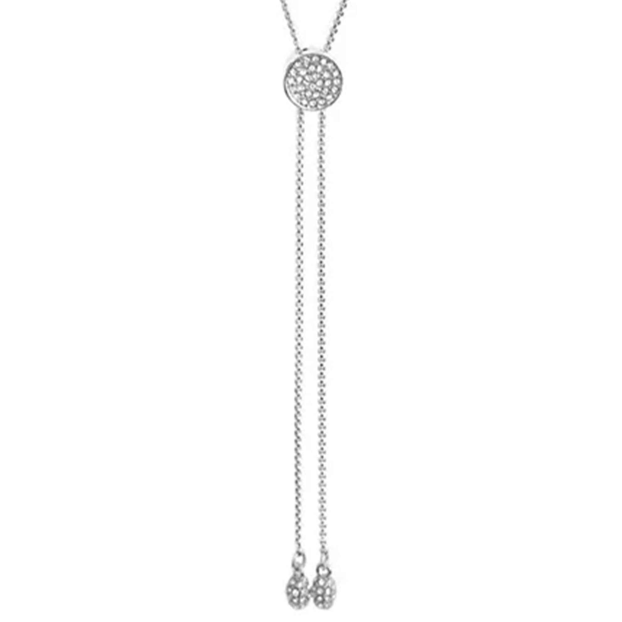 Pave Slider Bolo Necklace - Image 2